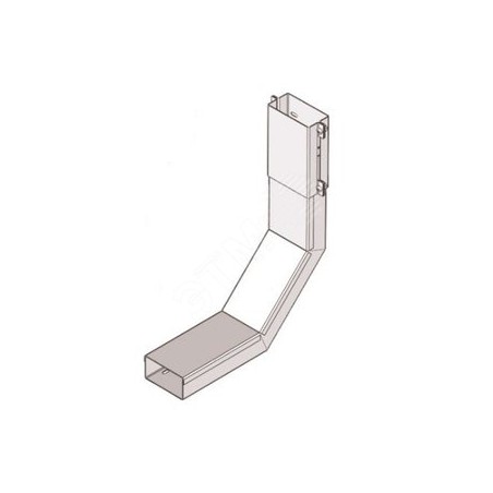 Короб для поворота трассы вверх на 90 У1107 200х100-90х1,0 УТ1,5, оцинкованный лист(толщина покрытия 10...18мкм), S1,0