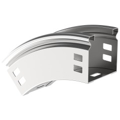 Поворот плавн. 45град тип В20 ESCA 50х50мм