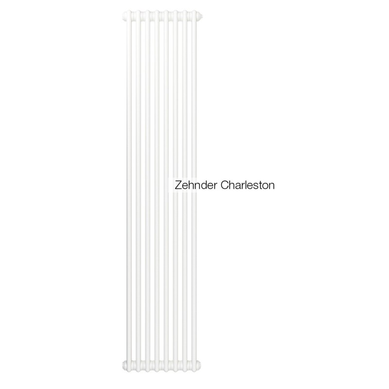 Радиатор труб. Zehnder Charleston 2200, 06 сек.1/2 бок.подк. RAL9016 (кроншт.в компл)