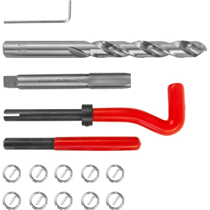 Набор для восстановления резьбы M12x1.25, 15 предметов