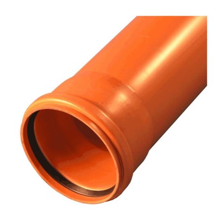 Труба канализационная 110x1000 мм PP SN4, наружняя