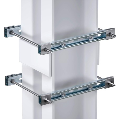 Комплект обжимной монтажных профилей тип 1, обхват конструкции габаритами 950 на 440 мм, для креплен