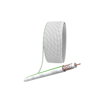 Кабель коаксиальный SAT 703 B 75 Ом Cu/(оплётка Cu 75%) PVC цвет белый 100 м