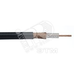 Hyperline COAX-RG6-CU-500 Кабель коаксиальный RG-6, 75 Ом (ТВ, SAT, CATV), жила - 1.02 мм (18 AWG, медь, solid), экран - фольга+