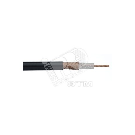 Hyperline COAX-RG6-CU-500 Кабель коаксиальный RG-6, 75 Ом (ТВ, SAT, CATV), жила - 1.02 мм (18 AWG, медь, solid), экран - фольга+