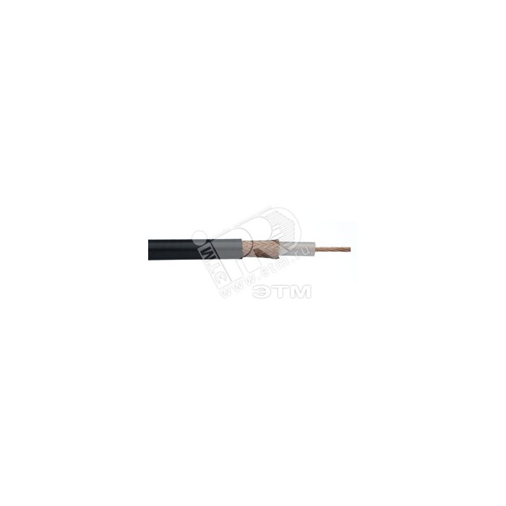 Hyperline COAX-RG6-CU-500 Кабель коаксиальный RG-6, 75 Ом (ТВ, SAT, CATV), жила - 1.02 мм (18 AWG, медь, solid), экран - фольга+