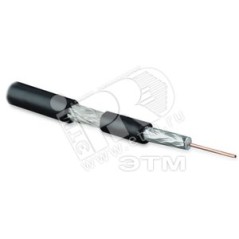 Hyperline COAX-RG59-LSZH-500 Кабель коаксиальный RG-59, 75 Ом, жила - 20 AWG, общий диаметр 6.1мм, , LSZH (бухта 500 м)