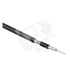 Hyperline COAX-RG59-100 Кабель коаксиальный RG-59, 75 Ом, жила - 20 AWG, общий диаметр 6.0мм, PVC, черный (бухта 100 м)