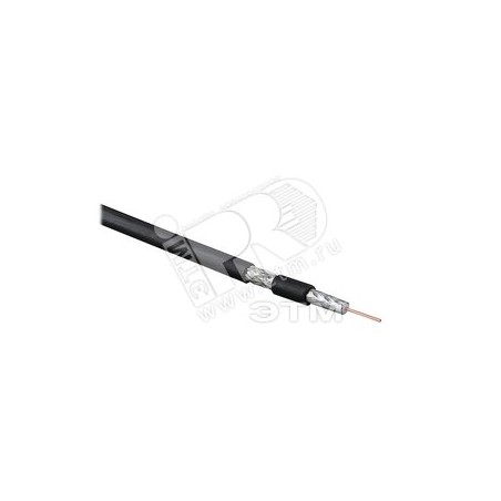 Hyperline COAX-RG6-500 Кабель коаксиальный RG-6, 75 Ом (ТВ, SAT, CATV), жила - 18 AWG (1.02 mm, омедненная сталь), общий диаметр