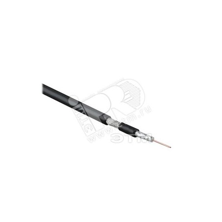 Hyperline COAX-RG58-500 (500 м) Кабель коаксиальный RG-58, 50 Ом, жила - 20 AWG, общий диаметр 4.95мм, PVC, черный