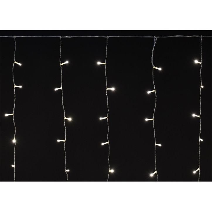 LIGHTING Гирлянда занавес 2х2м 240 светодиодов теплый белый свет IP44 прозрачный шнур 3м 230В транзи LIGHTING Гирлянда занавес 2х2м 240 светодиодов теплый белый свет IP44 прозрачный шнур 3м 230В транзи
