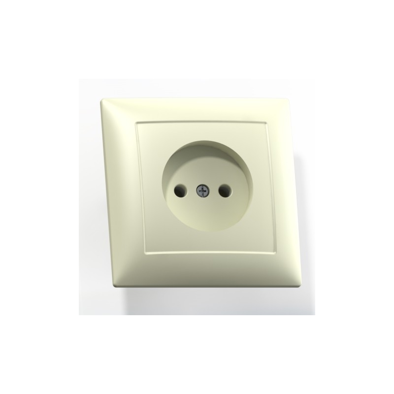 СЕЛЕНА Розетка РС16-369 скрытая слоновая кость