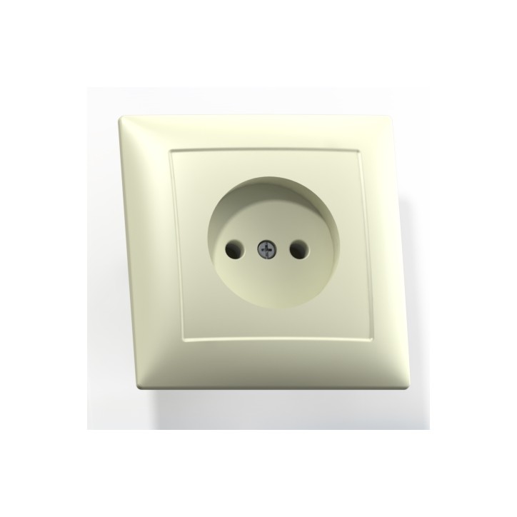 СЕЛЕНА Розетка РС16-369 скрытая слоновая кость