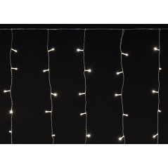 LIGHTING Гирлянда бахрома 4,5х0,7м 200 светодиодов теплый белый свет IP44 прозрачный шнур 3м 230В ме