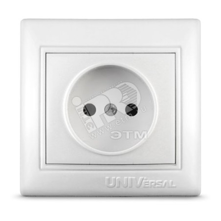 Розетка Севиль без заземления белая
