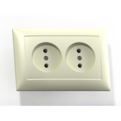 СЕЛЕНА Розетка РС16-371 скрытая слоновая кость