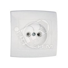 Елизавета Розетка 1 пост скрытая белый РС10-192