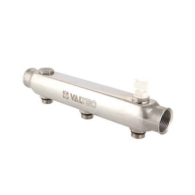 Коллектор нержавеющая сталь 1'x4 выхода 1/2' НР межосевое 100 мм