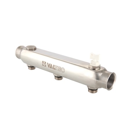 Коллектор нержавеющая сталь 1'x4 выхода 1/2' НР межосевое 100 мм