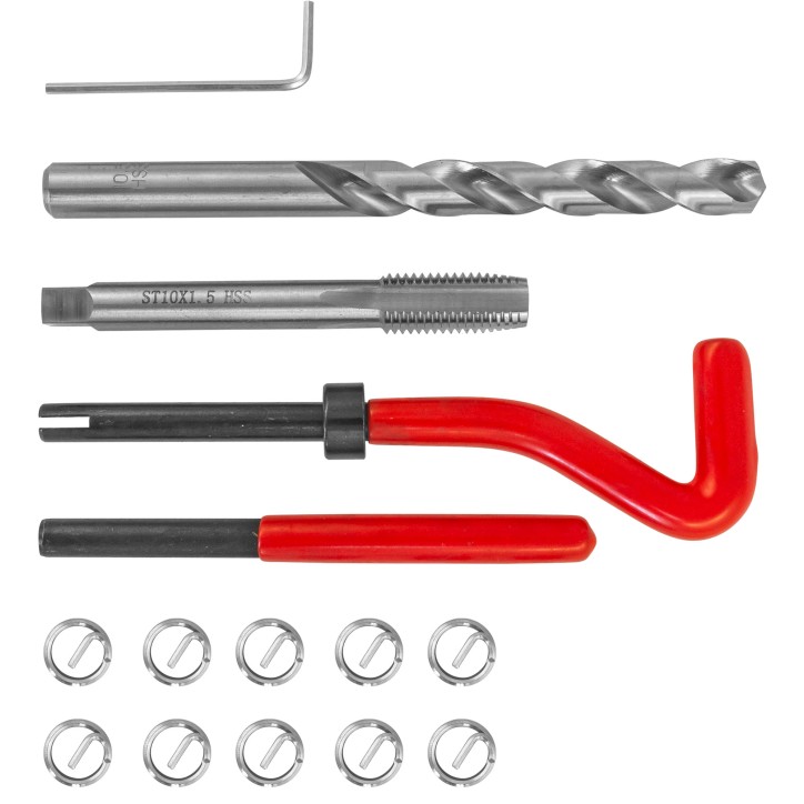 Набор для восстановления резьбы M10x1.5, 15 предметов