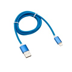 Кабель USB-Lightning 1 м, синяя нейлоновая оплетка REXANT 18-7052