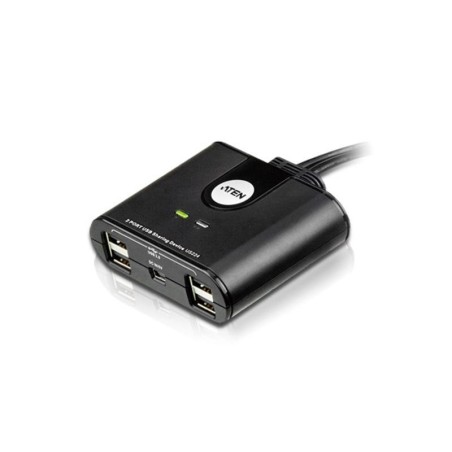 Переключатель, электрон., USB, 2 User » 2 устройства + клавиатура + мышь, 2 USB A-тип » 4 USB A-тип, Male » Female, со встроен. 