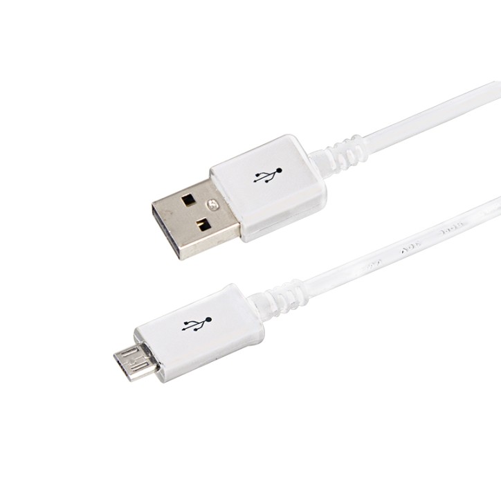 Кабель USB microUSB длинный штекер 1 м белый REXANT 18-4269-20