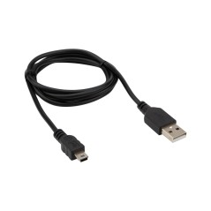 Кабель USB-mini USB, PVC, black, 1m REXANT 18-4402