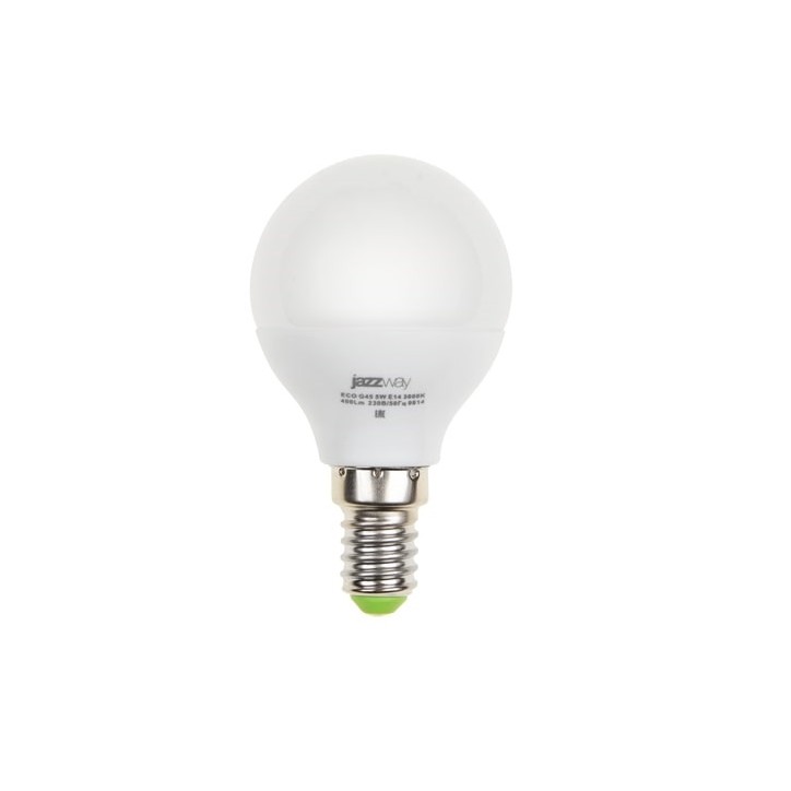 Лампа светодиодная LED 5Вт E14 400Лм белый матовая шар 230V/50Hz ECO Лампа светодиодная LED 5Вт E14 400Лм белый матовая шар 230V/50Hz ECO