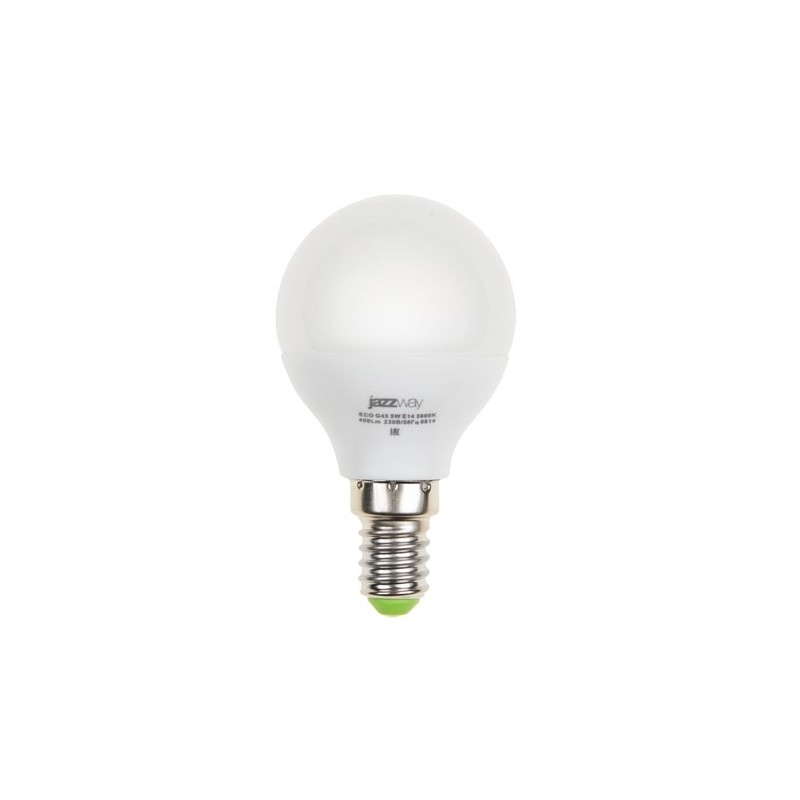 Лампа светодиодная LED 5Вт E14 400Лм теплый матовая шар 230V/50Hz ECO