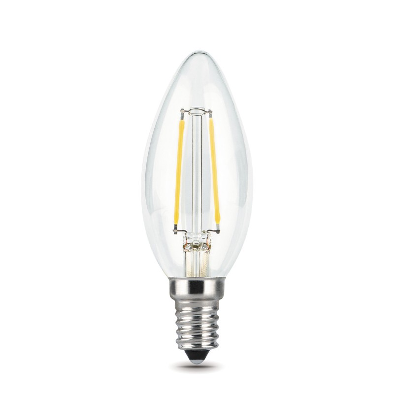 Лампа Gauss Filament Свеча 5W 420lm 2700К Е14 LED 1/10/50