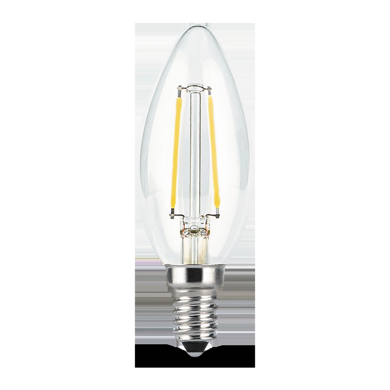 Лампа Gauss Filament Свеча 7W 550lm 2700К Е14 LED 1/10/50