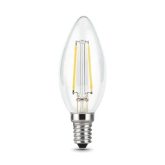 Лампа светодиодная филаментная LED 9 Вт 680 лм 2700К свеча теплый E14 AC 220В прозрачная колба Black