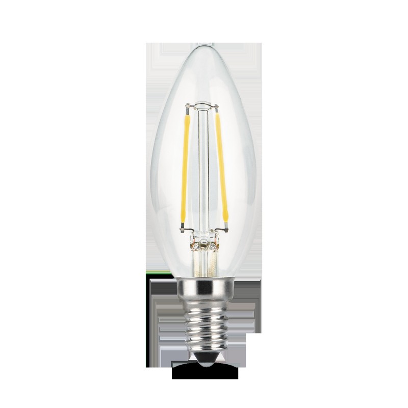 Лампа Gauss Filament Свеча 11W 830lm 4100К Е14 LED 1/10/50