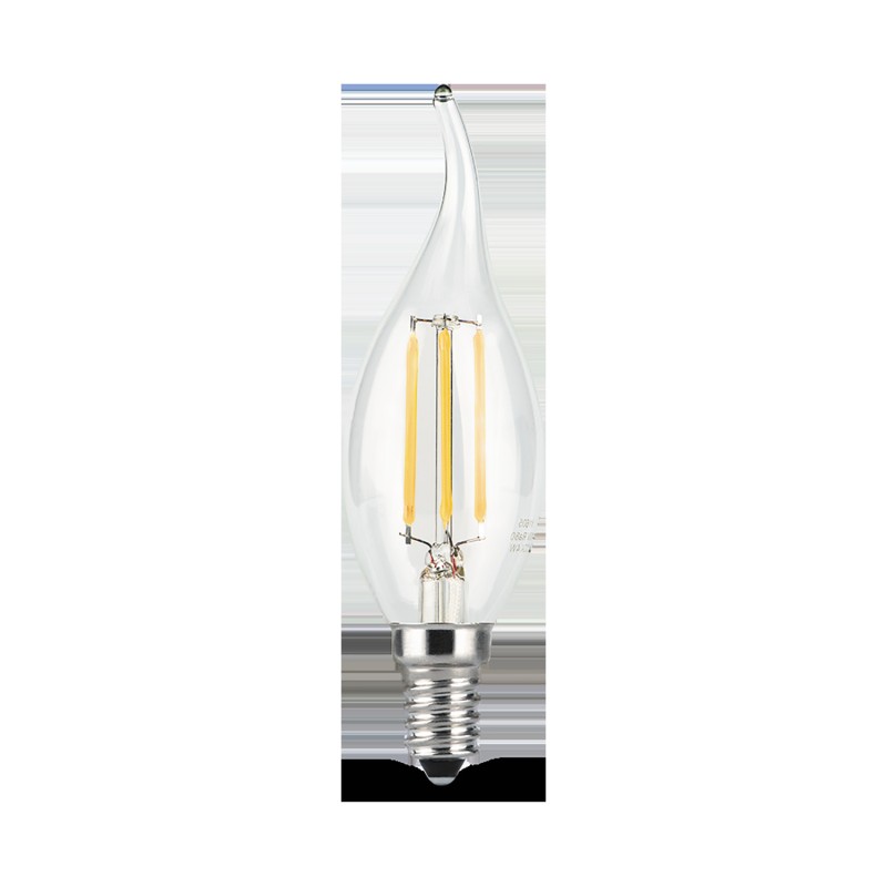 Лампа Gauss Filament Свеча на ветру 5W 420lm 2700К Е14 диммируемая LED 1/10/50