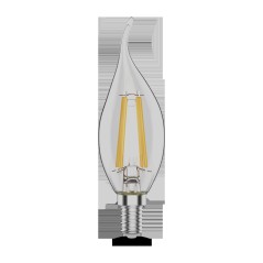 Лампа светодиодная филаментная LED 11 Вт 810 лм 2700К свеча на ветру теплый E14 AC 220В прозрачная к
