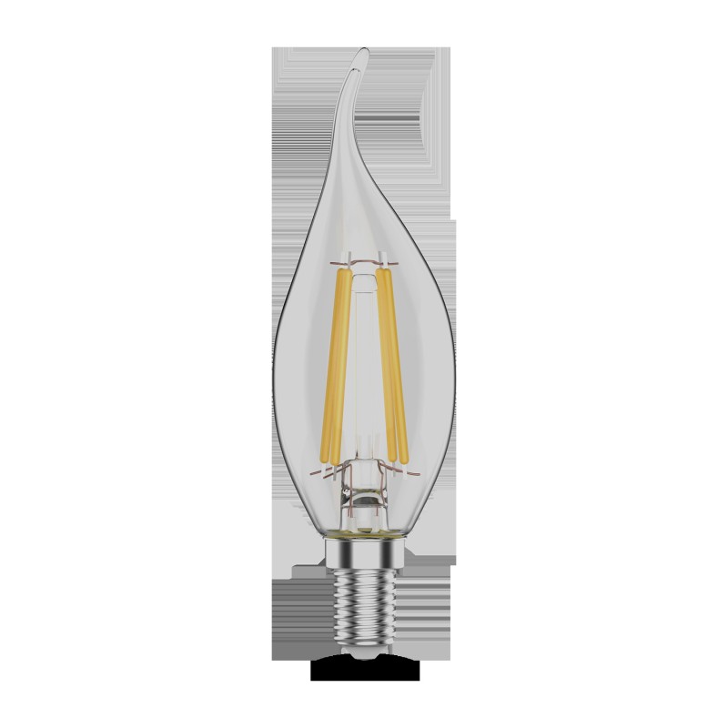 Лампа Gauss Filament Свеча на ветру 11W 810lm 2700К Е14 LED 1/10/50