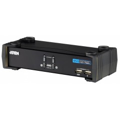 Переключатель, электрон., KVM+Audio+USB 2.0, 1 user USB+DVI -» 4 cpu USB+DVI, со шнурами USB 4х1.8м., 2560x1600 60Hz DVI-D Dual 