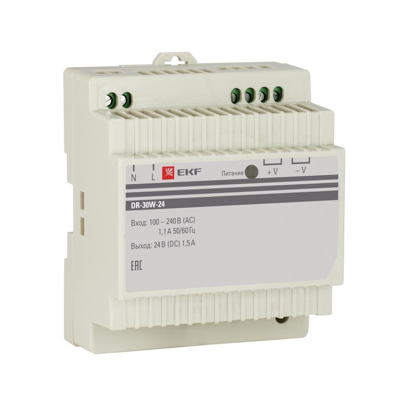 Блок питания 24В DR-30W-24 PROxima