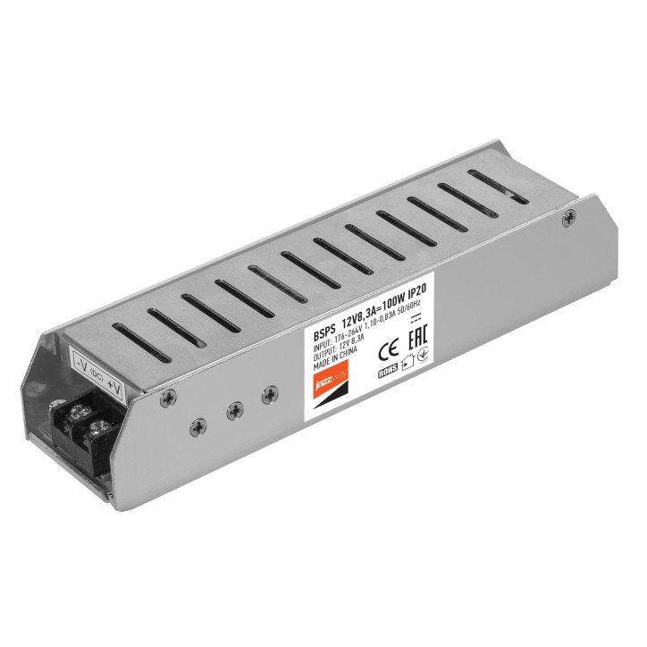 BSPS 12V8,30A-100W IP20 3 г.гар. Jazzway