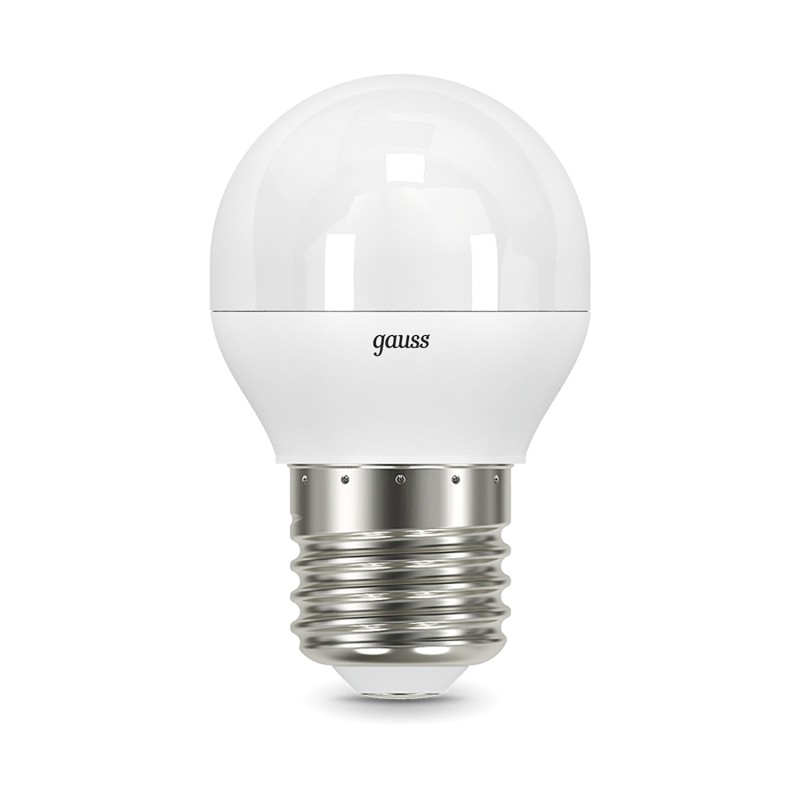 Лампа светодиодная LED 6.5 Вт 520 лм 3000К шар P45 теплый E27 AC 220В Black Gauss