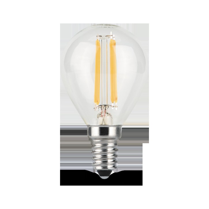 Лампа светодиодная филаментная LED 7 Вт 550 лм 2700К шар P45 теплый E14 AC 220В прозрачная колба Bla Лампа светодиодная филаментная LED 7 Вт 550 лм 2700К шар P45 теплый E14 AC 220В прозрачная колба Bla