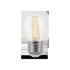 Лампа светодиодная филаментная LED 5 Вт 420 лм 2700К шар P45 теплый E27 AC 220В прозрачная колба дим
