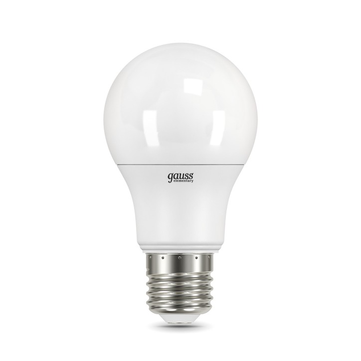Лампа светодиодная LED 7 Вт 540 лм 4100К А60 груша нейтральный E27 AC 220В Elementary Gauss Лампа светодиодная LED 7 Вт 540 лм 4100К А60 груша нейтральный E27 AC 220В Elementary Gauss