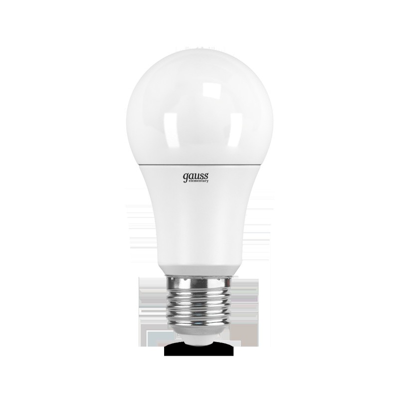 Лампа Gauss Elementary A60 12W 1170lm 6500K E27 LED 1/10/50