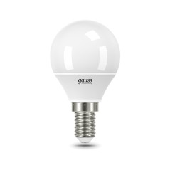 Лампа светодиодная LED 10 Вт 750 лм 6500К шар P45 холодный E14 AC 220В Elementary Gauss