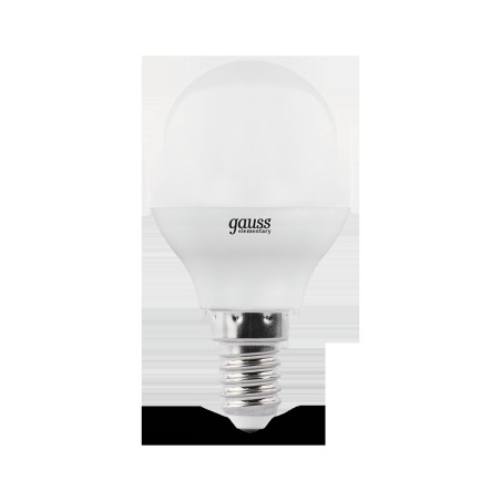 Лампа светодиодная LED 10 Вт 710 лм 3000К шар P45 теплый E14 AC 220В Elementary Gauss