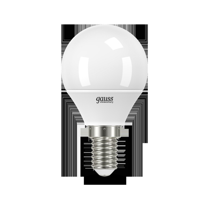 Лампа светодиодная LED 12 Вт 880 лм 3000К шар P45 теплый E14 AC 220В Elementary Gauss Лампа светодиодная LED 12 Вт 880 лм 3000К шар P45 теплый E14 AC 220В Elementary Gauss