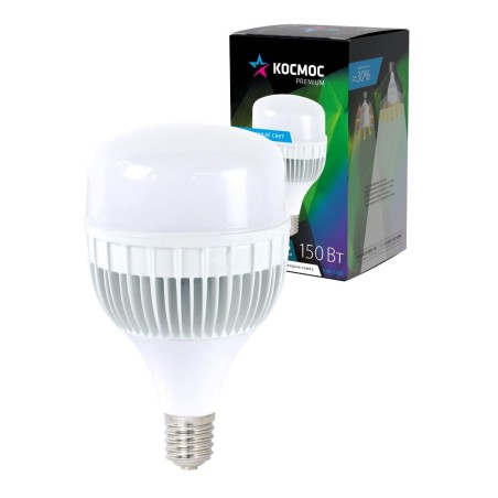 Лампа светодиодная LED 150Вт 220В Е40 D140х231 6500К дневной 13200 лм