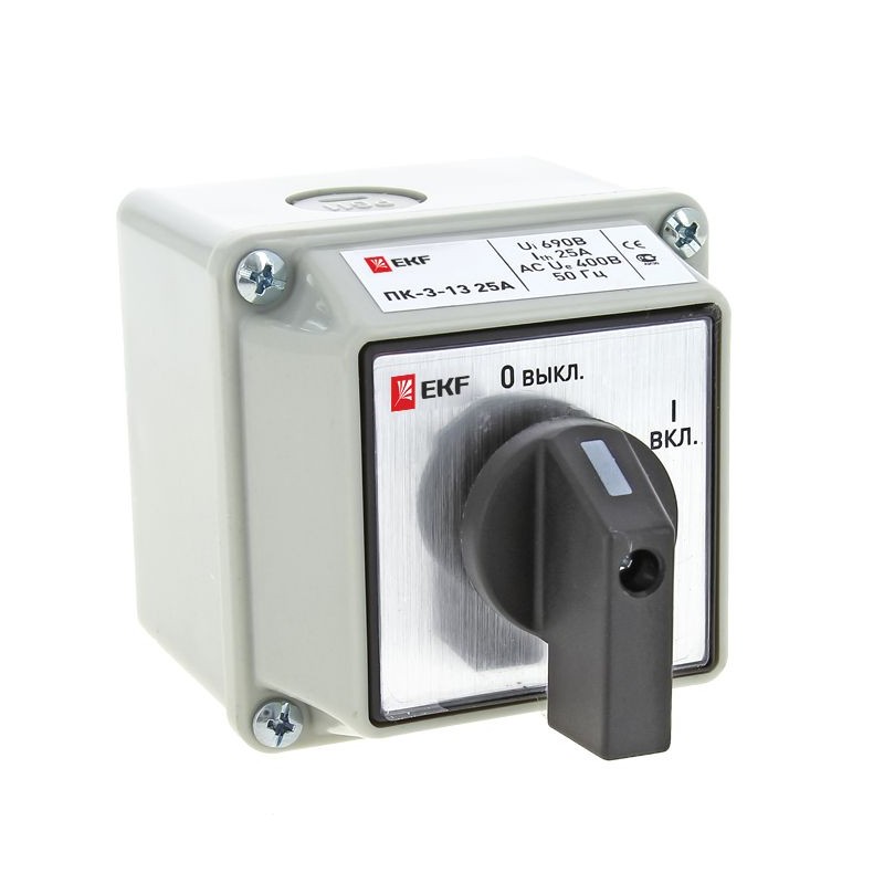 Переключатель кулачковый ПК-3-13 25А 3P ВКЛ-ВЫКЛ IP54